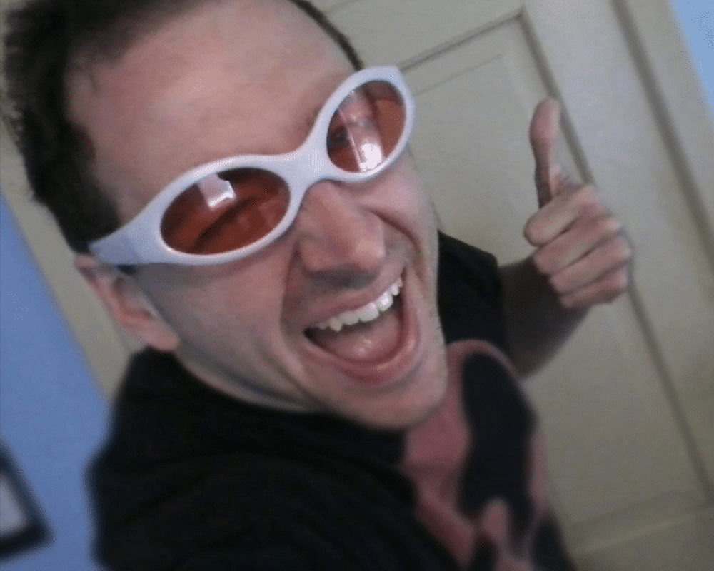 Scott Cawthon taking a selfie with white glasses