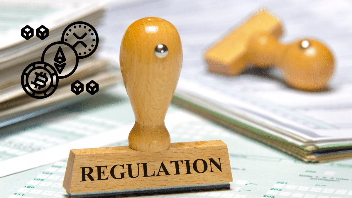 Regulation stamp symbolizing regulating crypto in the UK
