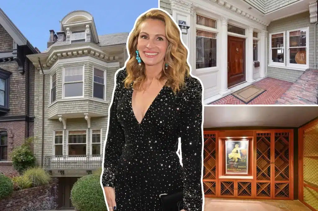Julia Roberts' $8.3 million, five-story century-old Victorian Revival-style home in the heart of San Francisco