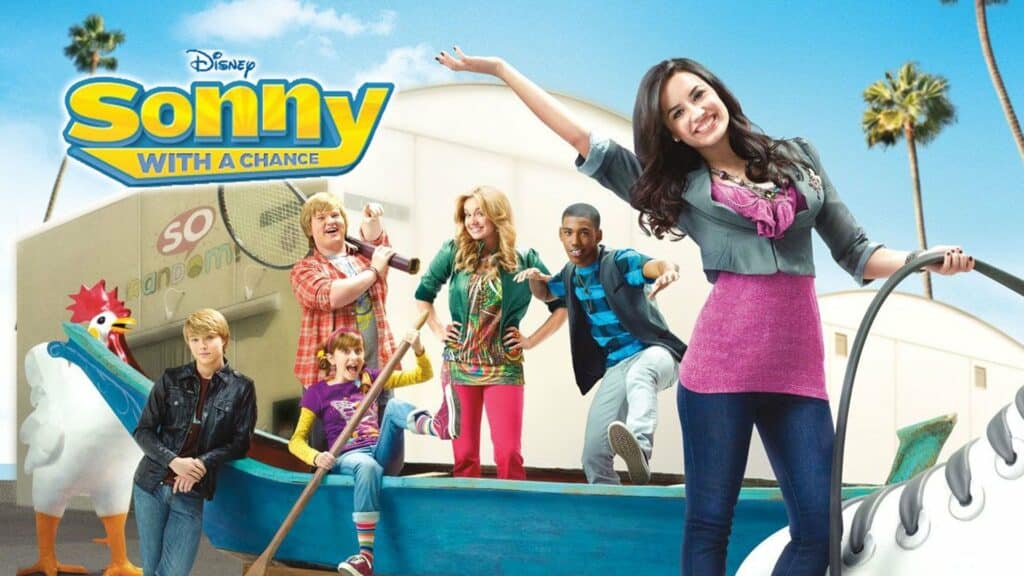 The cover photo showing Demi Lavato in, Sonny With A Chance