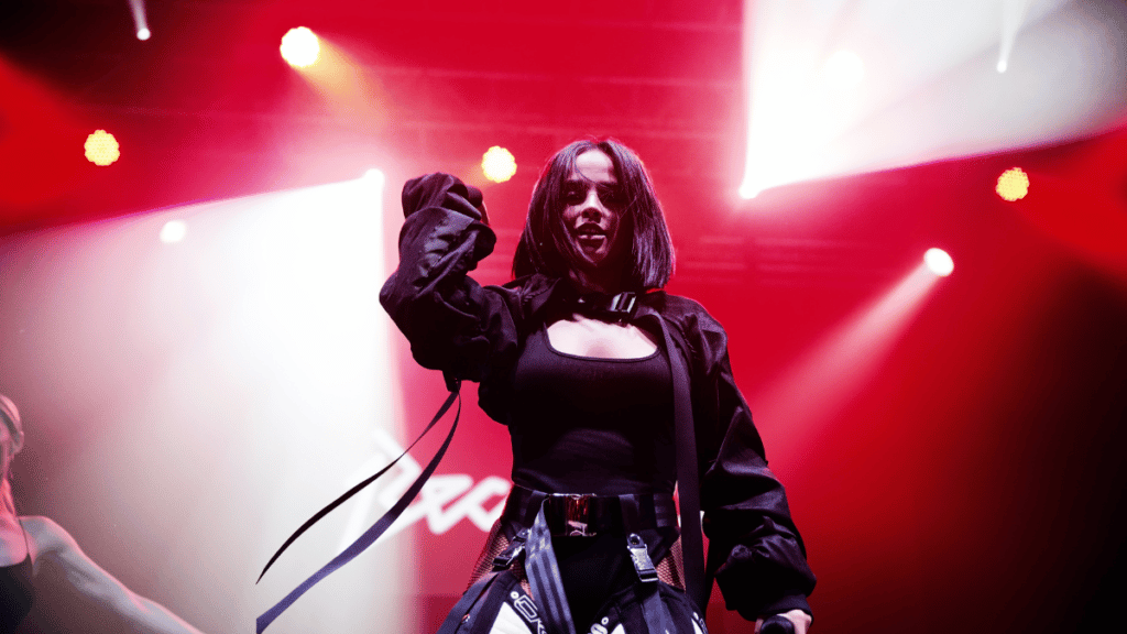 Becky G (latino pop and reggaeton band) perform in concert at Razzmatazz