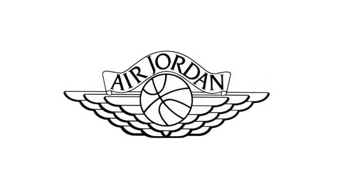 The first rendition of the Air Jordan logo
