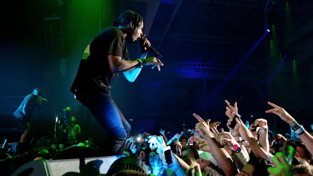 ASAP Rocky (rapper from Harlem and member of the hip hop collective ASAP Mob) in concert at Sonar Festival