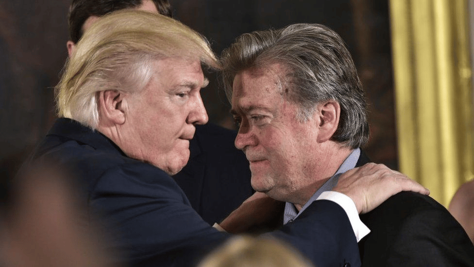 Donald Trump appointed Mr Bannon as his campaign CEO in August 2016 