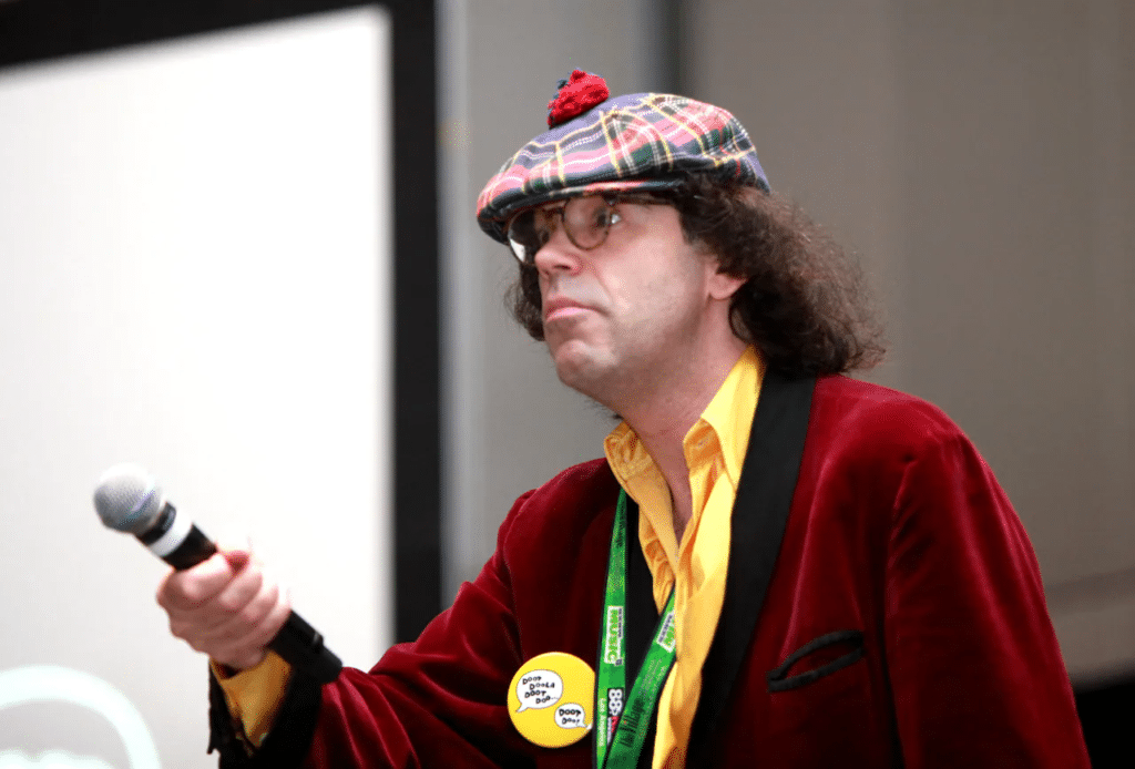 Nardwuar the Human Serviette has been inducted into the B.C. Entertainment Hall of Fame. 