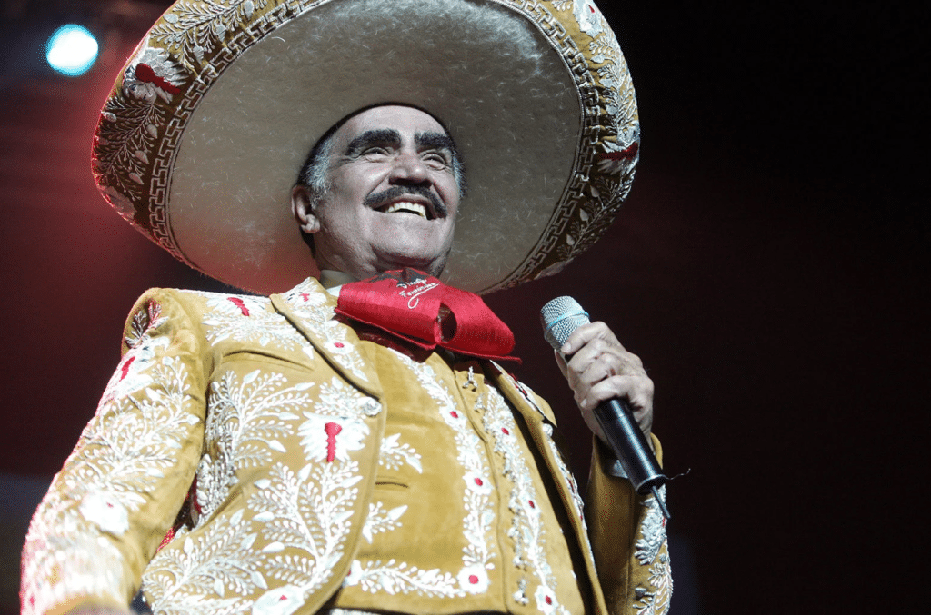 Vicente Fernandez performing at a show