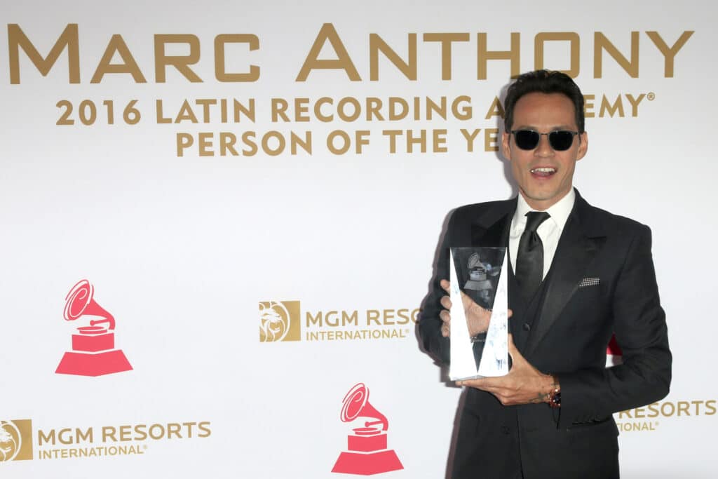 Marc Anthony at the 2016 Latin Recording Academy Person of the Year at MGM Grand Garden Arena