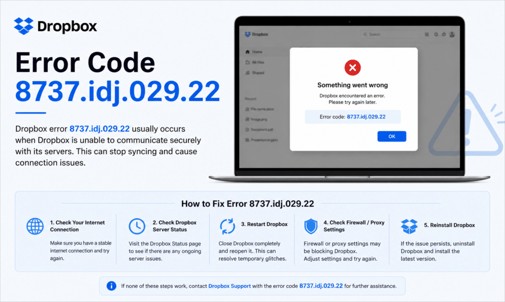 Errorcode Dropbox 8737.idj.029.22